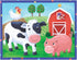Mudpuppy On the Farm Pouch Puzzle – 12 Pieces, 14” x 11”, Great for Kids Ages 2-4 – Travel-Friendly, Reusable, Zippered Pouch, 1 EA...