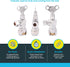 SharkBite 1/2 x 3/8 Inch Compression Angle Stop Valve, Loose Key Quarter Turn, Push to Connect Brass Plumbing Fitting, Chrome Finish, PEX Pipe, Co...