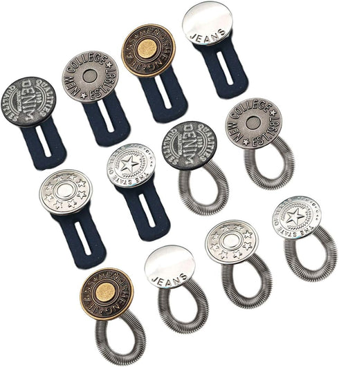 ZYNERY 21 PCS Waistband Extenders, Button Extenders for Jeans, Waist Extenders for Pants for Women Men Pregnancy Jeans Skirt Collar Dress...