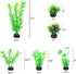 AQUANEAT Fish Tank Plants, Aquarium Plants Plastic, Green Fish Tank Decorations, 10pcs...