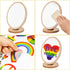 Outus 18 Pieces Gay Pride Rainbow Window Clings Rainbow Heart Sticker Love Word Homosexuality Love is Love Window Clings for Home Bedroom Bathroom...