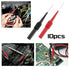 10PCS Multimeter Test Lead Extention Back Probes Sharp Needle Micro Pin Stainless Steel for Banana Socket Tester...