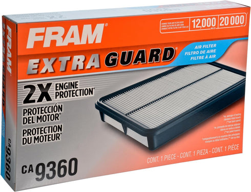 FRAM Extra Guard Air Filter, CA9360 for Select Lexus and Toyota Vehicles...