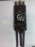 JewelryWe Black Brown Hip-hop Gothic Punk Style Men Watch Wide Leather Fashion Cuff Wristwatch for Valentine’s Day...