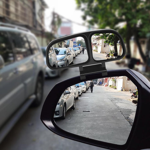 Blind Spot Mirror, Car Rear View Mirrors, Universal Car Auxiliary Mirror, HD True Glass, Adjustable Wide Angle Auxiliary Double-Side Mirror, Left,...