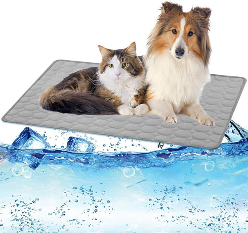 Dog Cooling Mat Cooling Pad for Dog, Washable Cooling Blanket Cushion for Kennel Sofa Bed Floor Car Seats,Travel Summer Dog Pad Made of Ice Silk (...