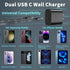 45W Samsung Dual Port USB C Fast Wall Charger with 5FT Type C Charging Cable,Surper Fast Charger Type C Charging Block for Samsung Galaxy S24 Ultr...