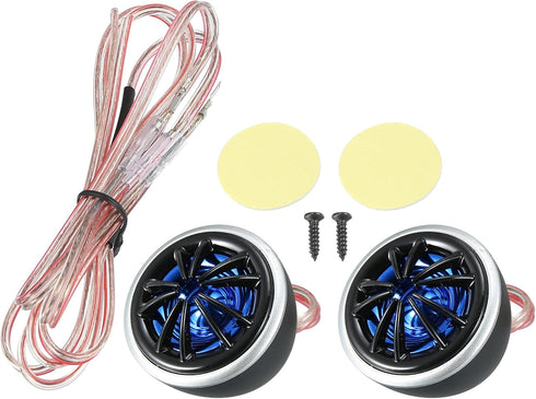 ACROPIX High Frequency Stereo Tweeters Audio Speaker for Car Truck Plastic - Pack of 2 Blue...