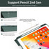 Aoub Case for iPad 6th Generation 2018/iPad 5th Generation 2017 9.7 inch, with Pencil Holder, Auto Sleep/Wake, Soft TPU Back Slim Lightweight Trif...