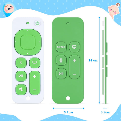 Maliton 3 Pack Silicone Baby Teething Toys for Infant Toddlers, Teething Toys for Babies 6-12 Months, Baby Gifts for Girl & Boy, Baby Remote Contr...