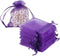 HRX Package 100pcs Little Organza Bags 3 x 4 inch, Purple Mesh Bags Drawstring Pouches for Jewelry Bracelets Candy Party Favor Small Gift...
