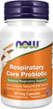 NOW Supplements, Respiratory Care Probiotic, with Clinically Tested NCFM® & BI-04, 60 Veg Capsules...