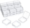 SATINIOR 24 Packs Small Clear Plastic Beads Storage Containers Box with Hinged Lid for Storage of Small Items, Crafts, Jewelry, Hardware (2.5 x 2....