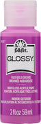 FolkArt, Bold Orchid 2 fl oz Assorted 59ml Brilliant Gloss Acrylic Paint for Easy to Apply DIY Crafts, Art Supplies with A Glossy Finish, 11829...