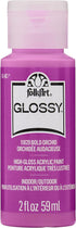 FolkArt, Bold Orchid 2 fl oz Assorted 59ml Brilliant Gloss Acrylic Paint for Easy to Apply DIY Crafts, Art Supplies with A Glossy Finish, 11829...