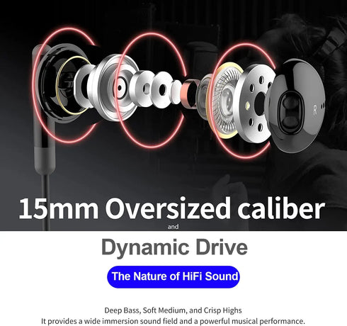 6Pack Wired Earbuds Headphones, Earphones with Heavy Bass Stereo Noise Blocking, Microphone, Compatible with iPhone, Android Phones, Laptops, Comp...