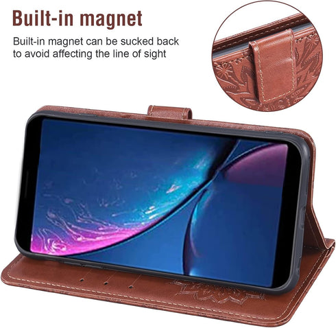 Phone Case for Hot Pepper Serrano 3 A95B A95C A95J Wallet Cases with Tempered Glass Screen Protector and Leather Slim Flip Cover Card Holder Stand...