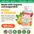 UDAF Certified Organic Ashwagandha with Black Pepper - 180 Capsules - 1965mg Extra Strength for Stress, Sleep, Mood, Thyroid, Focus, Hair, Vegan P...