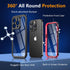 Oterkin for iPhone 14 Pro Case Waterproof,Shockproof Bumper Case with Built-in Screen Protector,Dustproof Anti-scratch Anti-stain Phone Case for i...