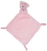 Pink Bear Security Blanket with Rattle Polka Dot Accents...