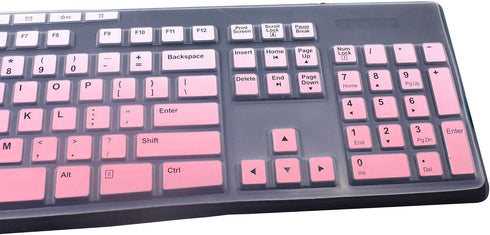 Ultra Thin Desktop PC Silicone Clear Keyboard Cover Skin Protector Compatible for Logitech MK295 MK275 MK270 Wireless Keyboard, Logitech K200 K260...