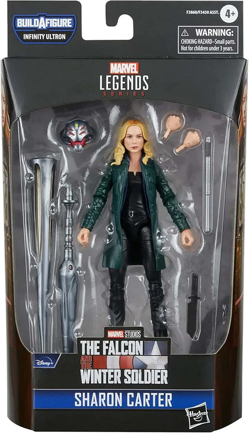 Marvel Legends Series Sharon Carter 6-Inch Action Figure, Disney+ Series, MCU, Includes 4 Accessories & 2 Build-A-Figure Parts...