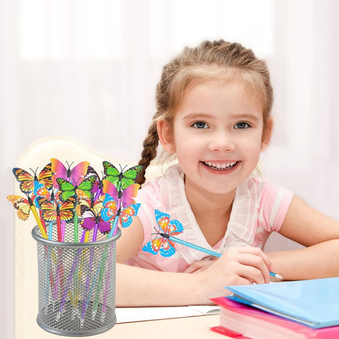18 Pcs Butterfly Party Favor Pens, Novelty Pens for Women Teacher Girls Kids, Cute Butterfly Pens Bulk, Fancy Back to School Office Home Writing S...