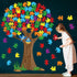 Classroom Tree Bulletin Board Set, Puzzle Pieces Classroom Bulletin Cutouts Tree Wall Decors Supplies for School Elementary Teacher Chalkboard...