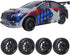 12mm Hex 1/10 On Road Wheels and Tires Soft With Foam Inserts for RC Touring Car Traxxas 4tec 2.0 Tamiya TT02 TT01 Drift, Set of 4...