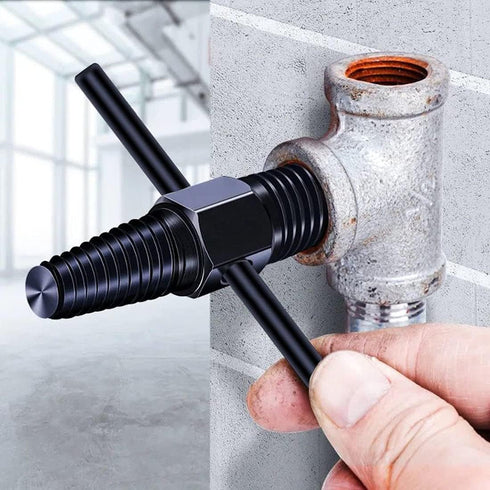Screw Extractor- Dual-use Water Pipe Screw Removal Tool Broken Bolt Remover for 1/2 Inch 3/4 Inch Pipes Valve Faucet, Easy Out Stripped Screw and ...