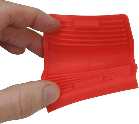 Silicone Hot Handle Holder (2-Pack) for Cast Iron Woks, Pots, Dutch Ovens, Small Skillets, Assist Handle, Oven Trays, Plates - Potholders - Red...