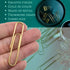 1InTheOffice Jumbo Paper Clips, Gold, Smooth, 200/Pack...