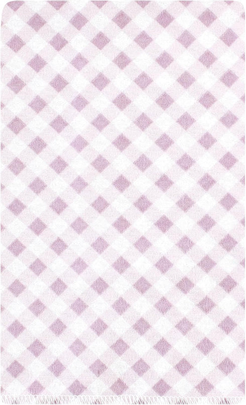 Hudson Baby Unisex Baby Cotton Flannel Burp Cloths, Purple Dainty Floral 10 Pack, One Size...