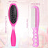 Patelai 4 Pieces Doll Hair Brush Plastic Pink Wig Accessories for 18 Inch Dolls and Other Hair Care Accessories, 2 Style...
