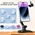 Cell Phone Stand Works for Popsocket, Height Angle Adjustable Desk Phone Holder, Heavy Duty Phone Stand for Desk for Home, Fits for All Sockets Gr...