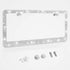 Tchipie 1 Pack Bling Rhinestone License Plate Frames, Bedazzled Sparkly Cute Diamond Car License Plate Frame, Glitter Crystal Tag Caps, Stainless ...