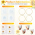 4 Set Embroidery Kit for Beginners Sunflower Adults Cross Cloth DIY Needlepoint Kit with Floral Gnome Stamped Patterns, Instructions, Embroidery H...