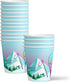 Skiing Birthday Party Supplies Set Plates Napkins Cups Tableware Kit for 16...