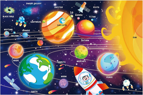 SYNARRY 100 Piece Puzzles for Kids, Space Puzzle for Kids Ages 4-8 Solar System Puzzle for Kids 3-5, 100 Pieces Puzzles for 3 4 5 6 7 8 Year Olds ...