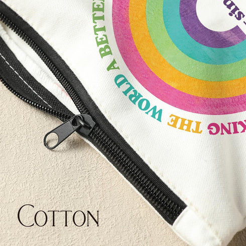 40th Birthday Gifts Funny Gifts Rainbow Makeup Bag Birthday Gifts for Women 40th Birthday Decorations Making The World A Better Place Since 1984 G...