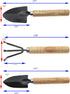 6 Pcs Mini Garden Tool Set Plant Potted Flower Gadget Wooden Handles for Transplanting Seedling Cultivating Weeding Flowers Vegetable Seedlings [F...