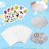 GOLDGE 218 Pcs Shrink Plastic Sheets Kit: 15 Plastic Sheets, Keychains, Hole Punch, and Pencils for Creative Crafts. Ideal for Kids and DIY Projec...