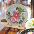OXYPLAY 3 PCS Hand Embroidery Material Kit for Beginners, DIY Material Kit, Embroidery Starter Kit, Embroidery Cloth, Needle, Hoop, Thorn Flower H...