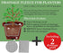 KRONLY Drainage Fleece for Flower Pots 6.56ft. x 3.28ft. Drainage Grid 2 Pieces - Perfect for Indoor or Outdoor Potted Plants | Container Gardenin...