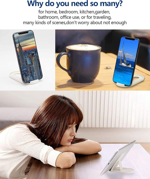 Cell Phone Stand, 6pack Portable Foldable Desktop Cell Phone Holder Adjustable Universal Multi-Angle Cradle for Desk Tablet iPad Mini iPhone X/8/7...