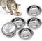 5 PCS Cat Bowls Whisker Friendly, Shallow Wide Flat Cat Food Bowls Stainless Steel,Metal Cat Dishes Whisker Fatigue Relief,Replacement Basic Cat P...