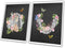 GnosisCollageArt Dental Art Human Teeth Anatomy Flower Butterflies Set of 2 Unframed Prints...