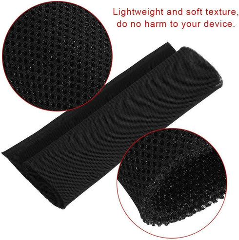 Socobeta Speaker Fabric Grill Cloth Dustproof Protective Stereo Audio Speaker Mesh Grill Cloth 1.4m x 0.5m(Black)...