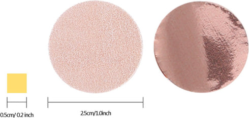 Round Tissue Paper Table Confetti Dots for Wedding Birthday Party Decoration, 1.76 oz (Rose Gold Confetti, 2.5 cm)...