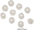 Honbay 10PCS 20mm Round Rhinestone Faux Pearl Buttons Embellishments - Sew on...